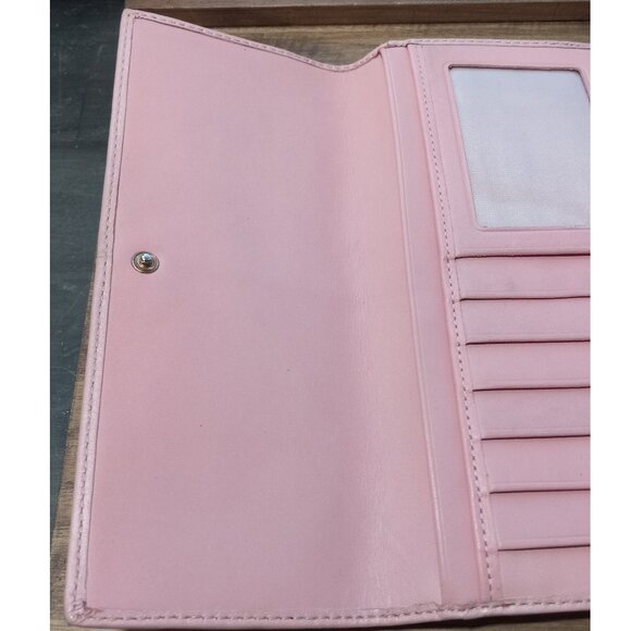 👉LAST CHANCE‼️ Vtg. COACH Soho Pleated Pink Leather Wallet - Picture 11 of 16